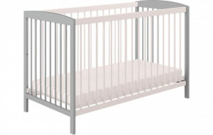 vpk-0003022-16 Кроватка детская Polini kids Simple 101, серый-белый ВПК (Тополь)