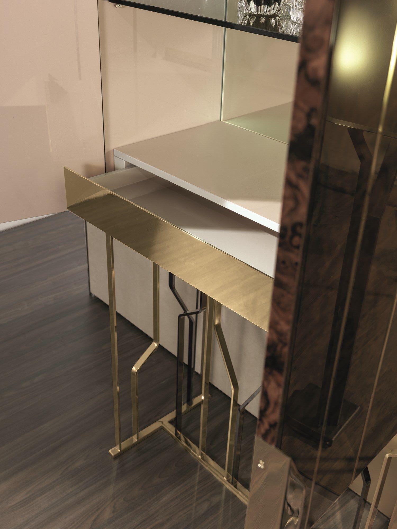 Деревянный барный шкаф со встроенным освещением Longhi Loveluxe 2017-Essence collection ARCH-00074019 - Вид №4