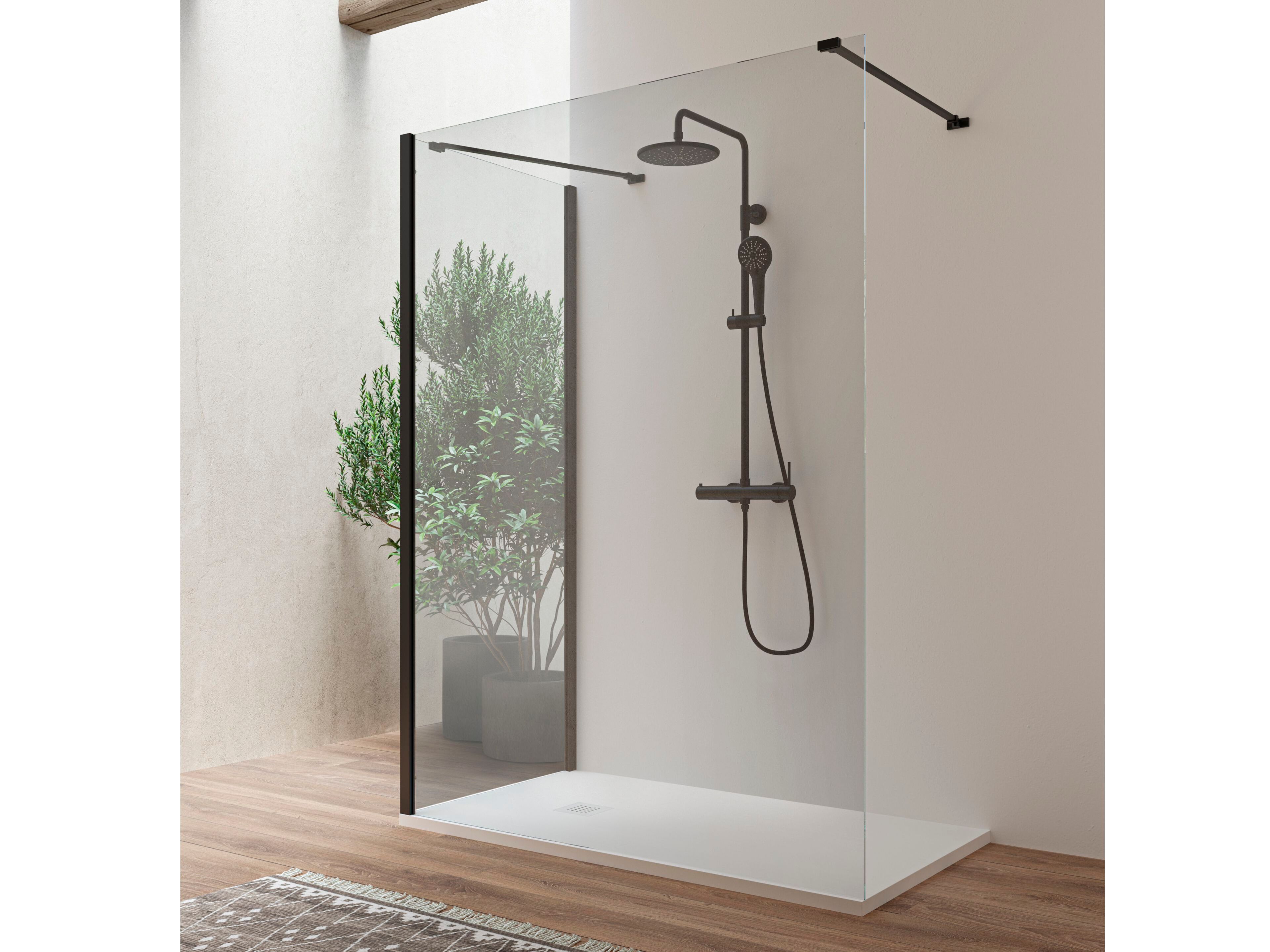 Алюминиевый и стеклянный душ TAMANACO WALK-IN ARCH-00036406