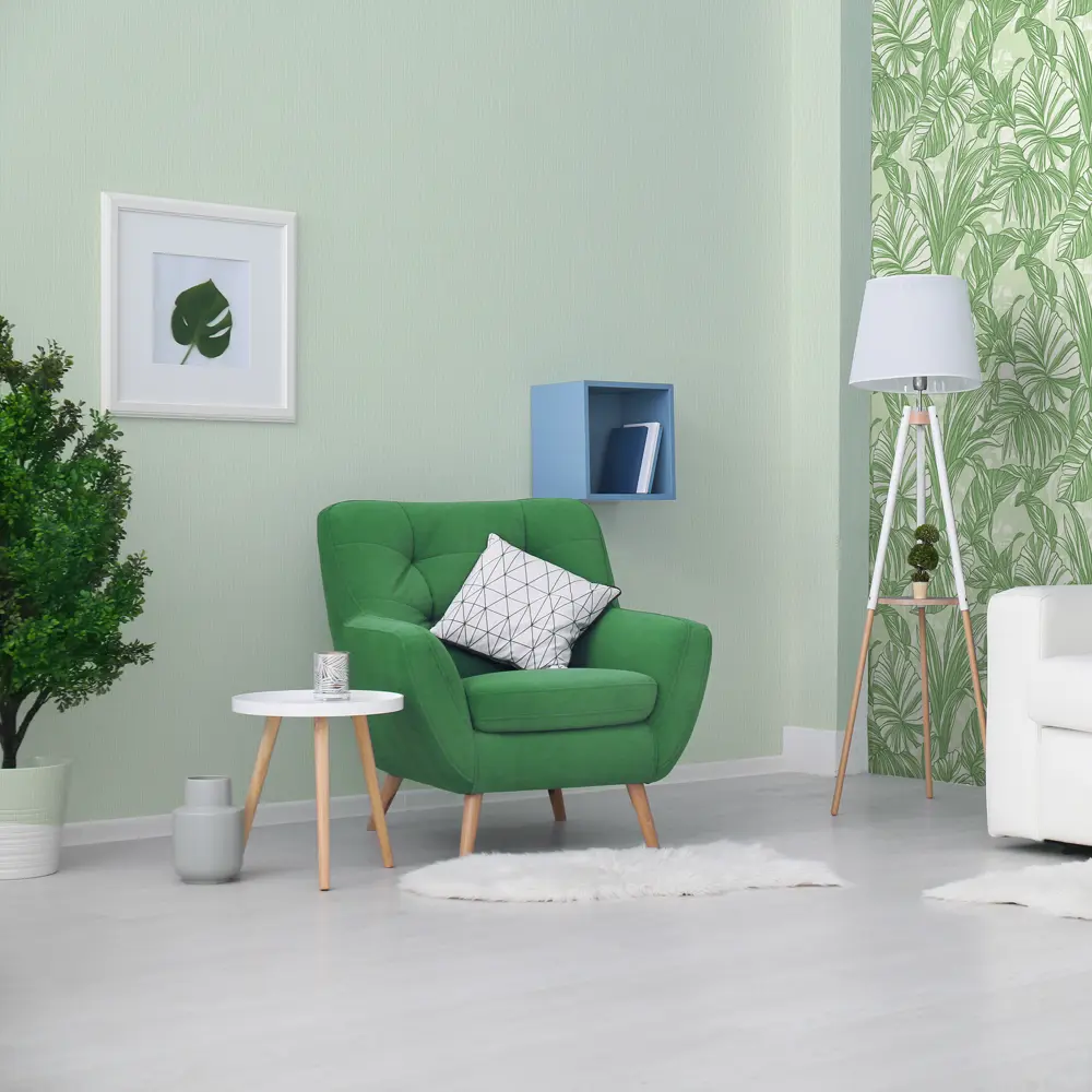 Обои флизелиновые Аспект Тропики зелёные 1.06 м 30198-17 АСПЕКТ РУ STLM-2163368 - Вид №3