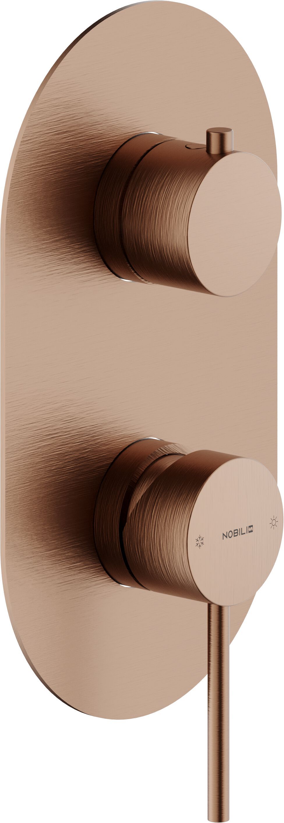 Однорычажный смеситель для душа с 2 отверстиями и пластиной Nobili Velis ARCH-00125742 - Вид №5