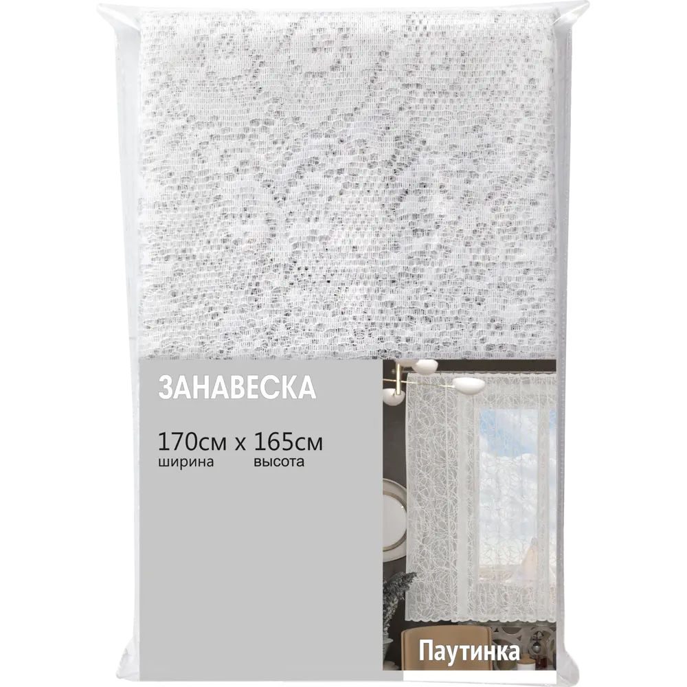Тюль Santreyd Паутинка для кухни 170×165 см белоснежный 89077308 STLM-0078038 - Вид №8