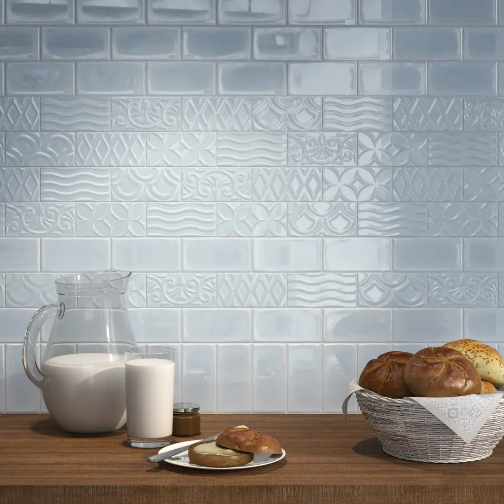 Керамическая плитка Kerama Marazzi Авеллино для стен в голубых тонах 86360063 STLM-0068067