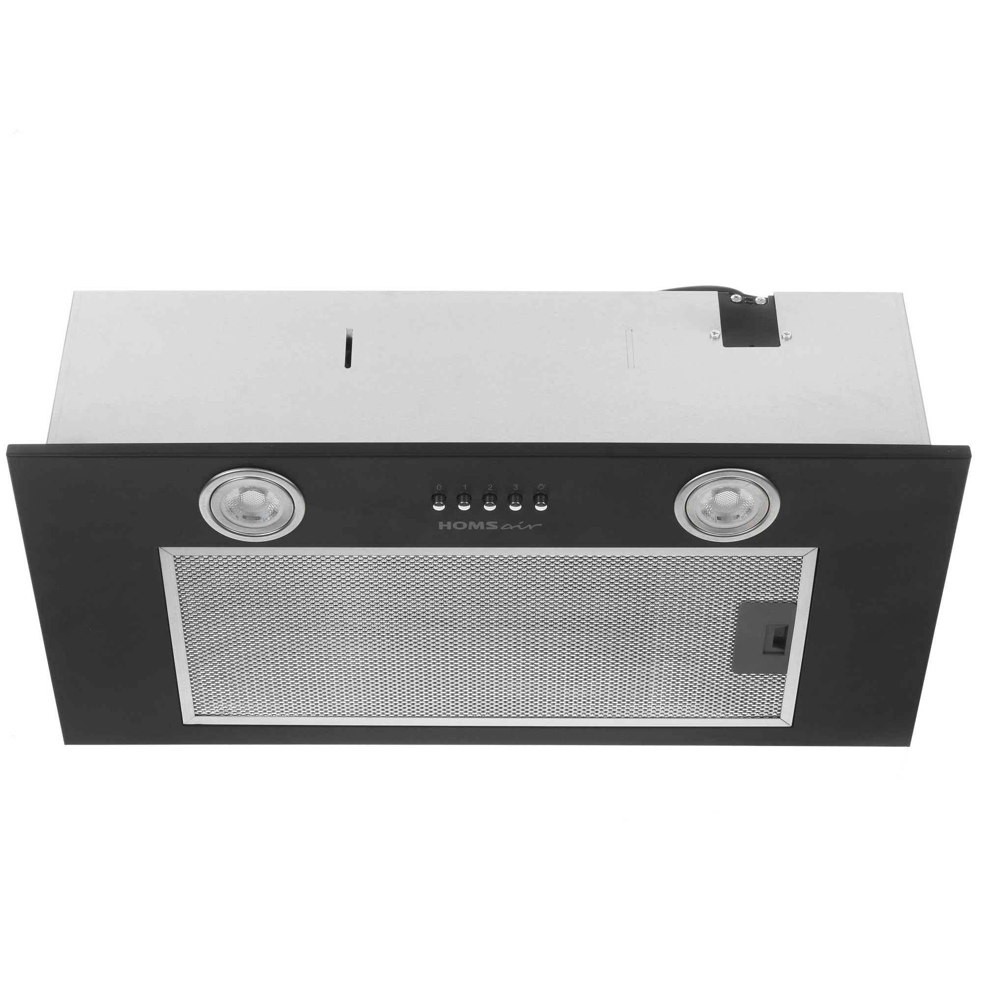 8160063 Вытяжка полновстраиваемая HOMSair CAMELIA POWER 60 черный STDN-0141237 - Вид №1