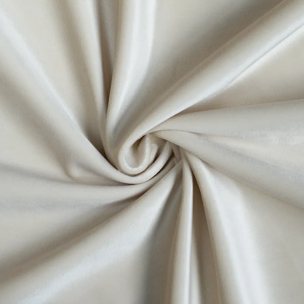 Ткань 1 м/п бархат 300 см цвет теплый молочный GARDEN STLM-2086813