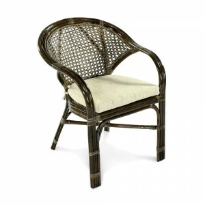 Кресло коричневое Java ЭКО ДИЗАЙН CLASSIC RATTAN 129555 Бежевый;коричневый