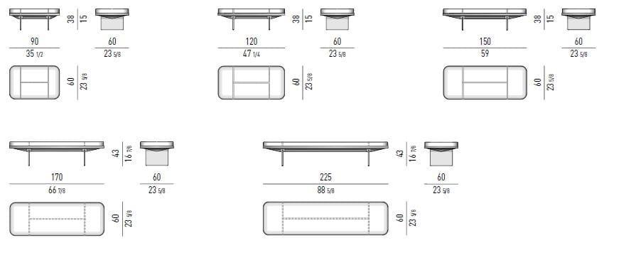 Скамья Minotti Клайв ARCH-00123629 - Вид №3