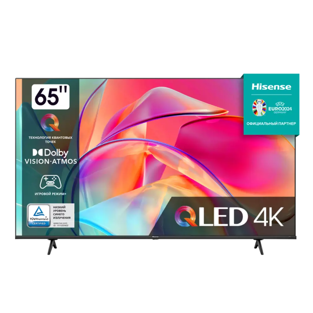 Телевизор Hisense 65E7KQ QLED 4K Smart 65" 164 см цвет черный