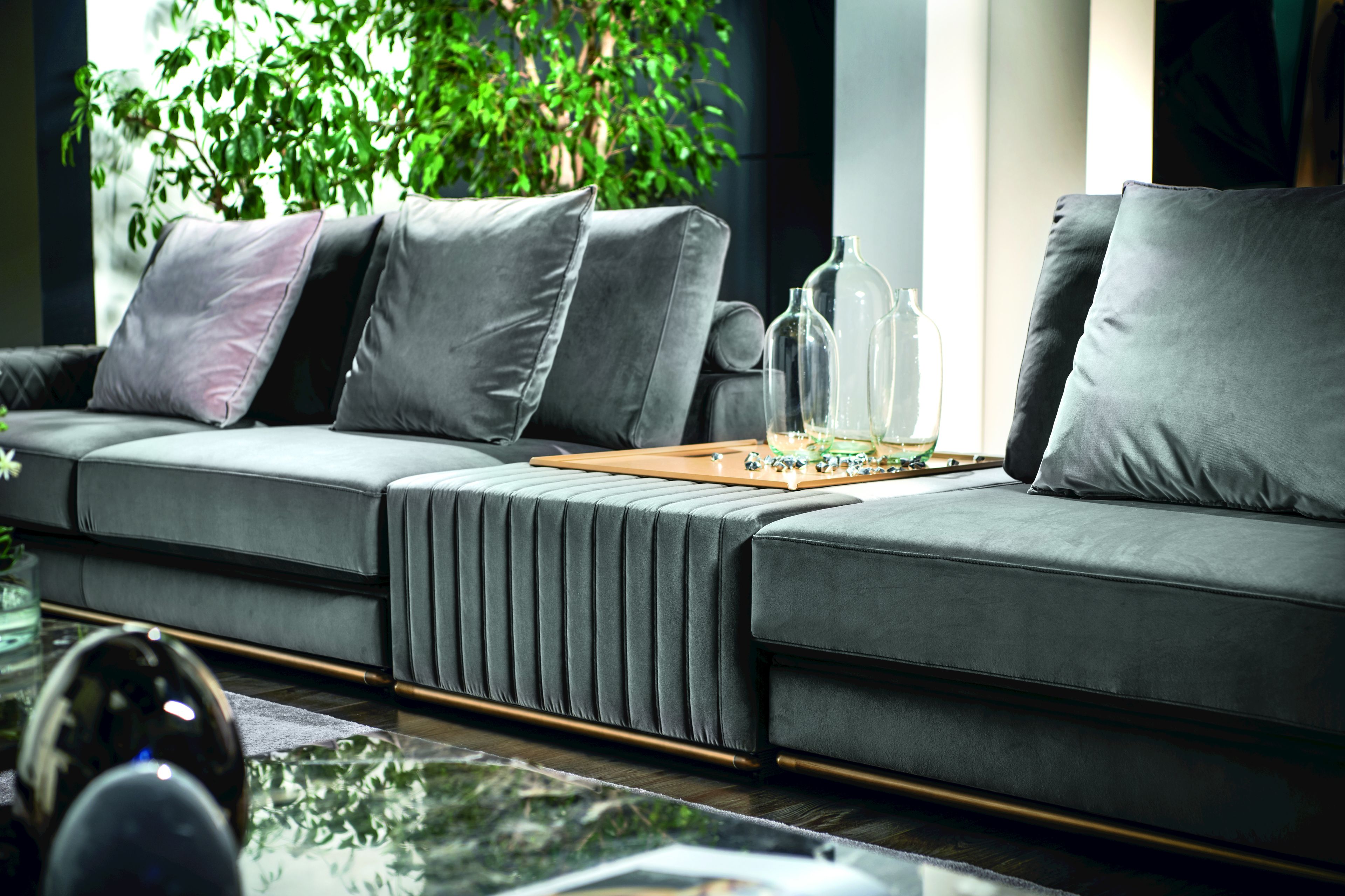 Бархатный диван Former In Italia Visconti Plus ARCH-00150100 - Вид №1