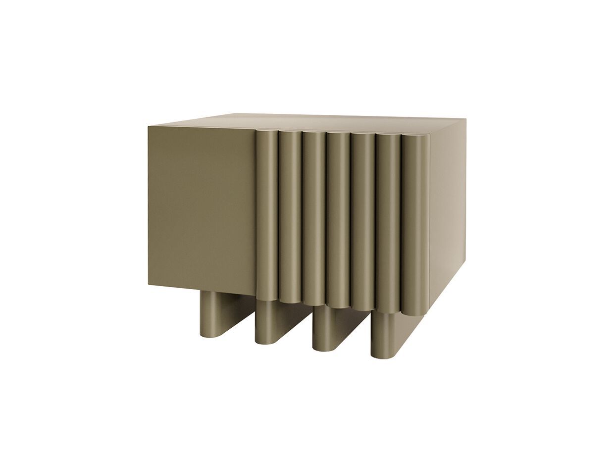 Деревянная прямоугольная тумбочка с ящиками ANA ROQUE INTERIORS ARCH-00046950