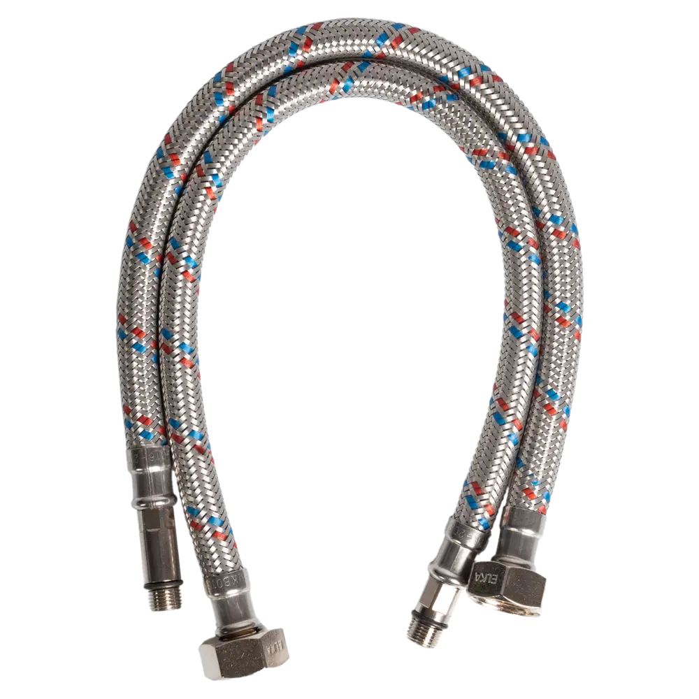 Гибкая подводка для смесителя Elka 1/2" 60 см наружная-внутренняя резьба STLM-2068037 - Вид №2