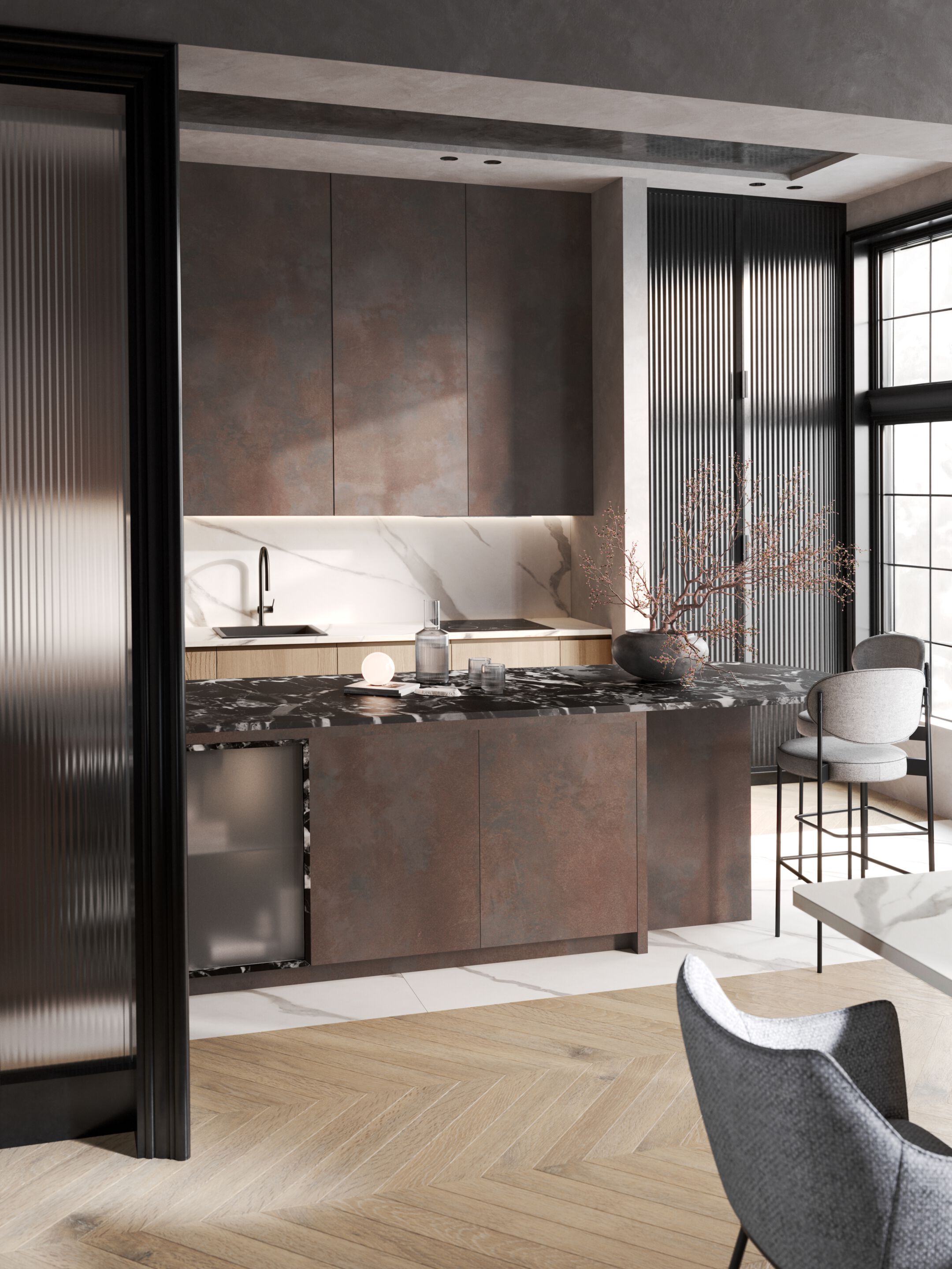 Отделка мебели / столешницы из керамогранита Kaleseramik плиты ARCH-00115915 - Вид №2