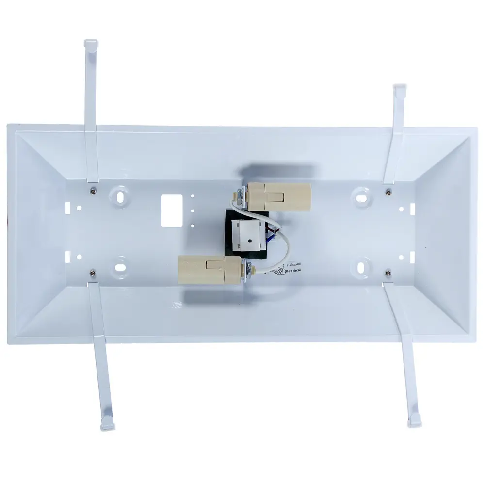 База для светильника Inspire WL-056 большой 2xE14х40 Вт, металл, цвет белый STLM-2027420