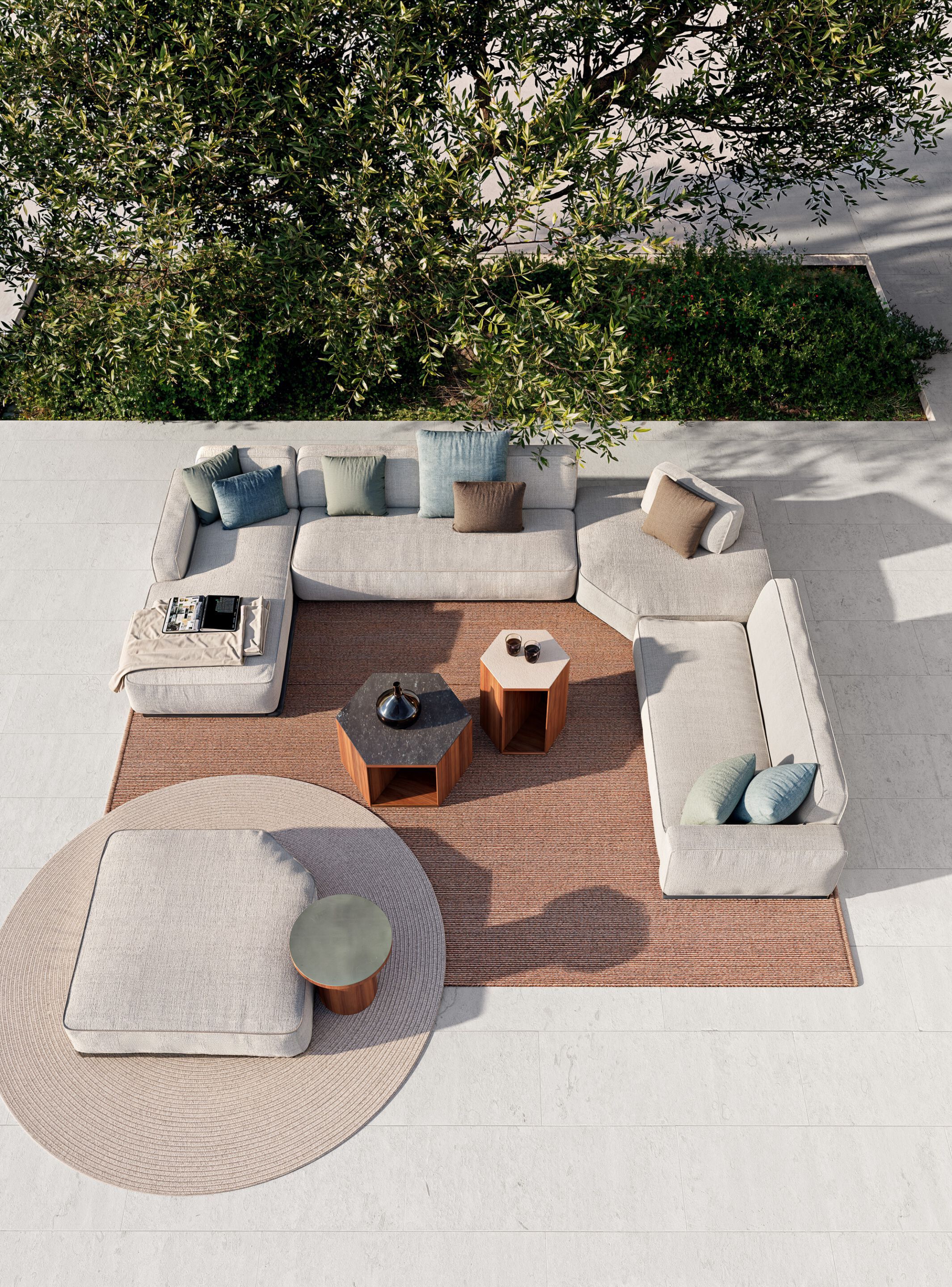 Угловое садовое кресло из ткани Atmosphera Лагуна .25 ARCH-00001746 - Вид №3