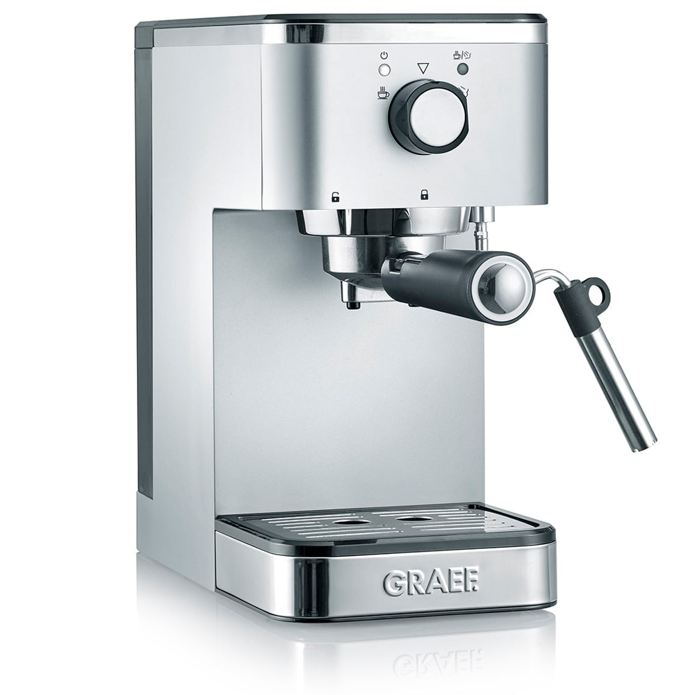 9976986 Кофеварка рожковая GRAEF Salita ES 400 серебристый STDN-0065575
