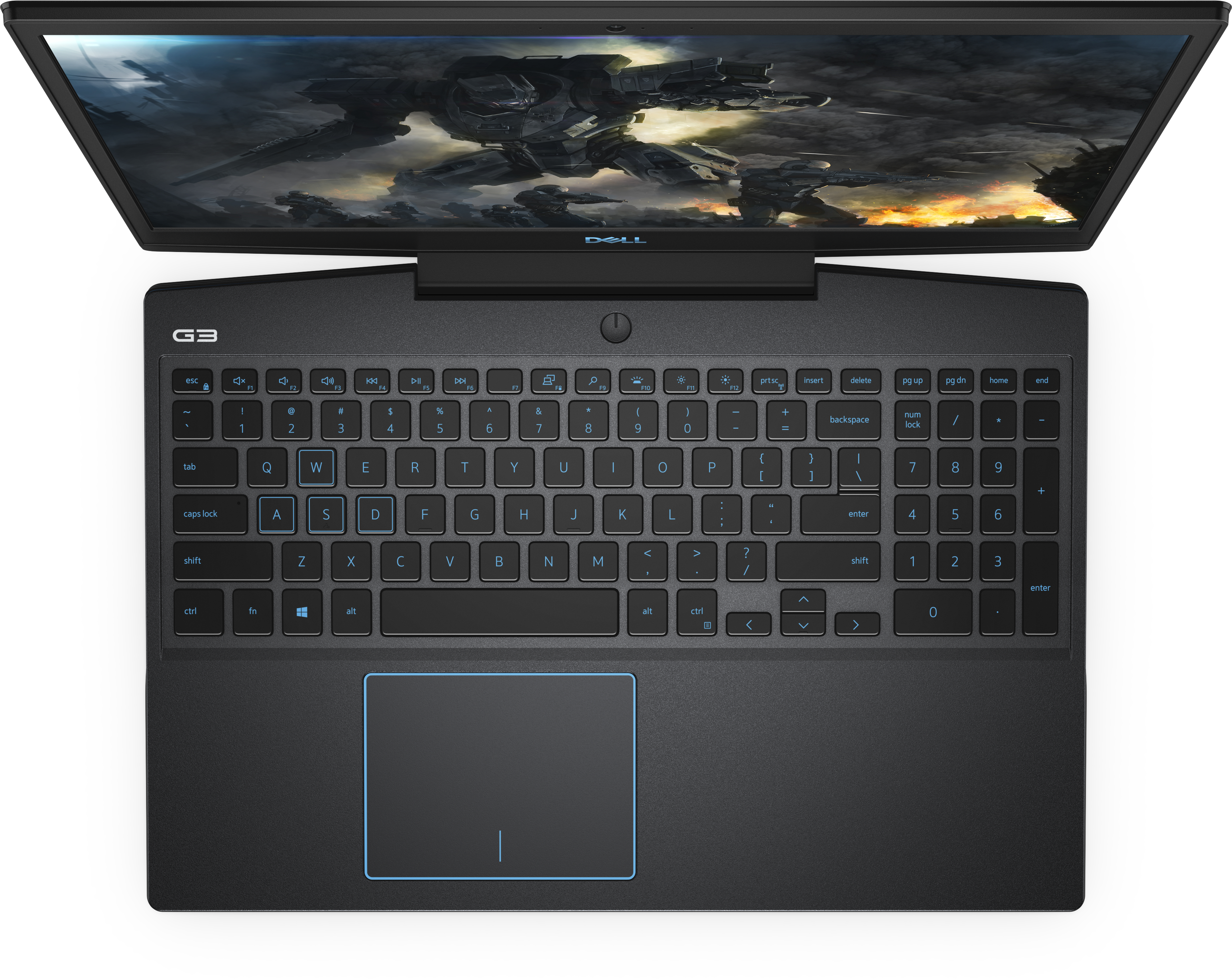 G315-8503 g3-3590 15.6"(1920x1080 (матовый, 144hz) ips)/intel core i7 9750h(2.6ghz)/16384mb/1000+256ssdgb/nodvd/ext:nvidia geforce gtx1660ti(6144mb)/bt/wifi/black/w10 + backlit/fp Dell Santreyd  - Вид №8