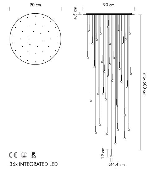 Встроенный светодиодный подвесной светильник Album ARCH-00104398 - Вид №7