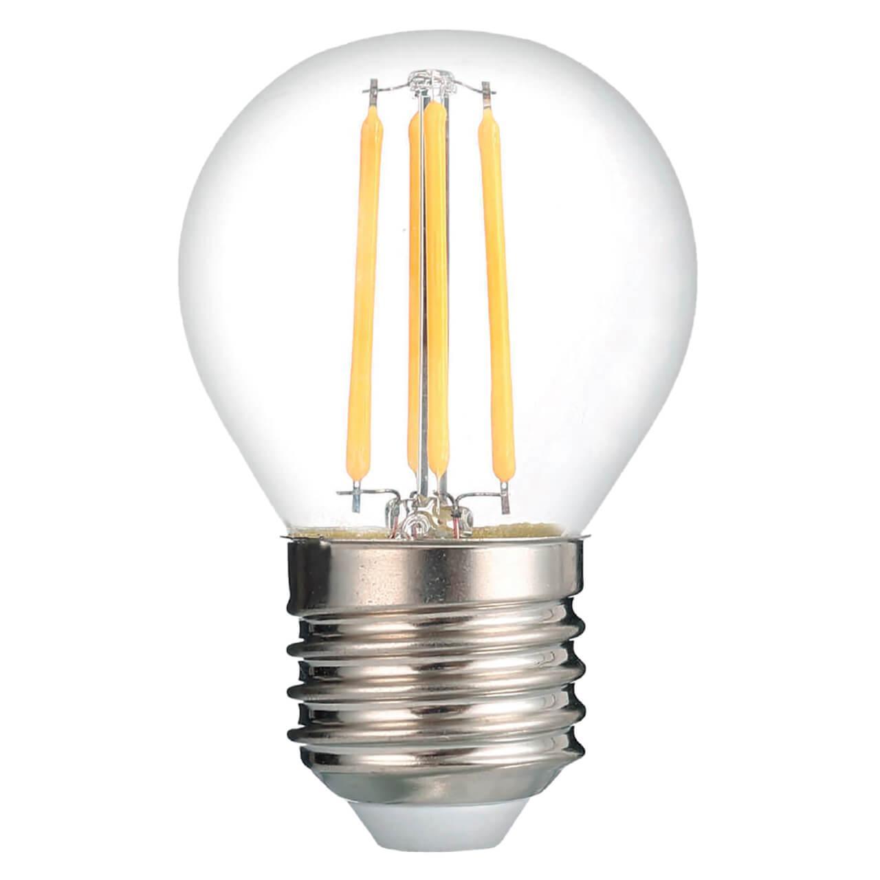 TH-B2095 Лампа светодиодная филаментная E27 11W 2700K шар прозрачная Thomson