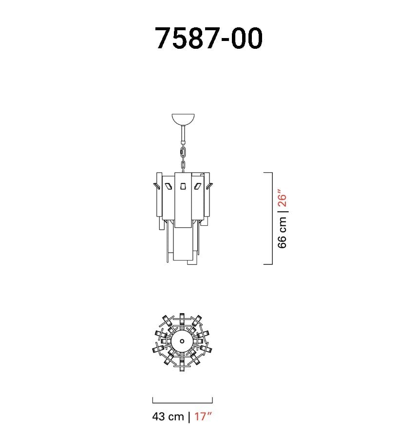 Венецианский Кристалл ручной работы подвесной светильник Barovier&Toso Midtown ARCH-00108324 - Вид №9