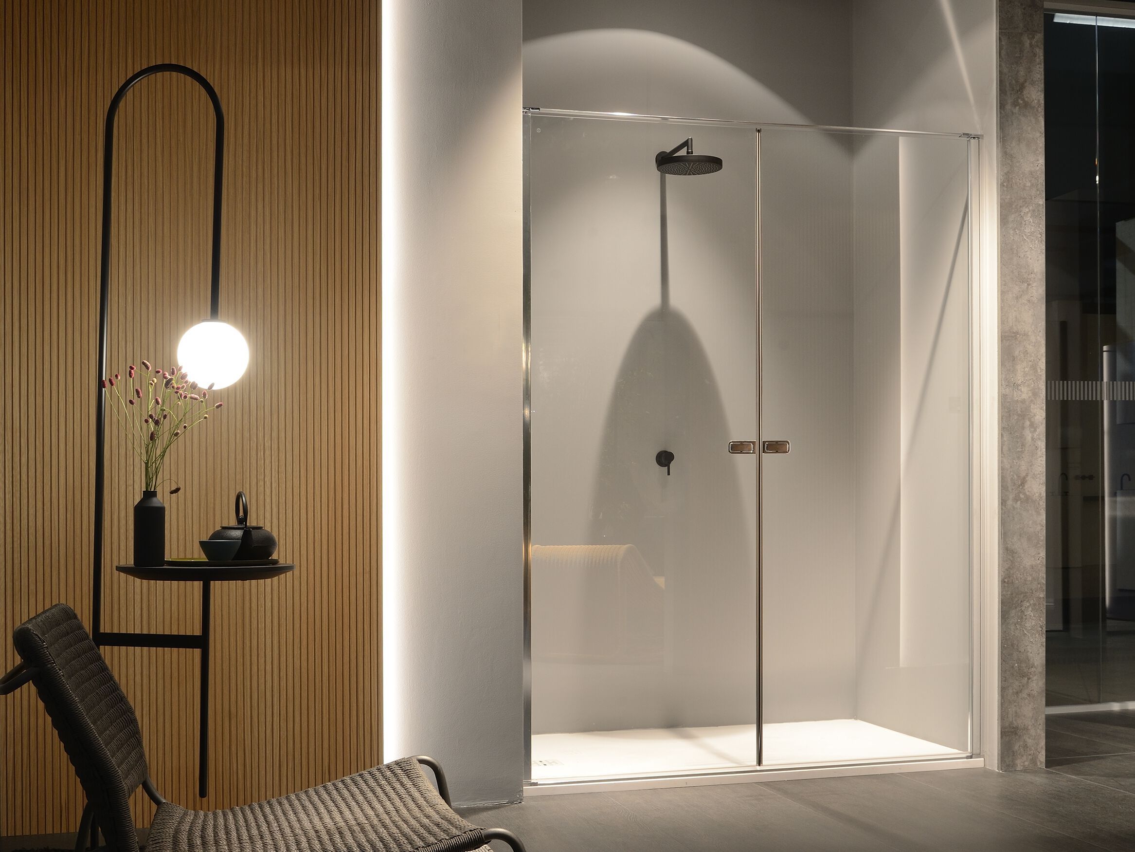 Душевая кабина в нише с распашной дверью Vismaravetro LINK ARCH-00139805