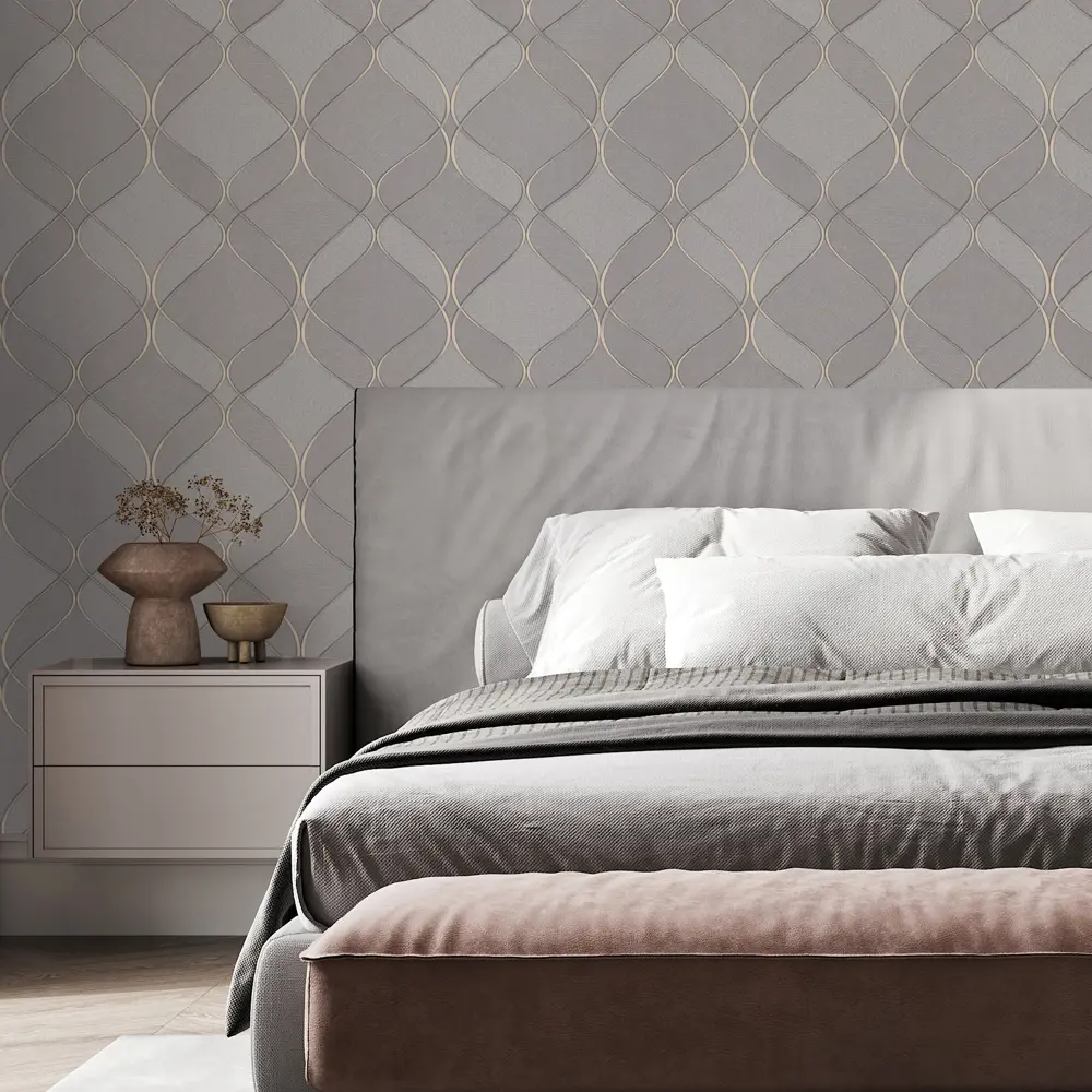 Обои флизелиновые Monte Solaro Mayfair серые 1.06 м MS9139-23 STLM-2022354 - Вид №2