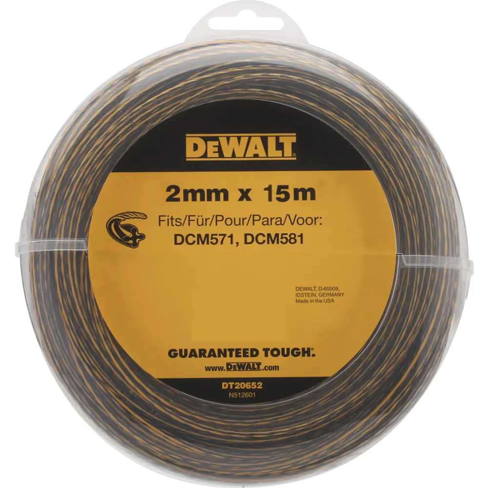 Леска для триммера Dewalt ø2 мм 15 м витая STLM-2165619 - Вид №1