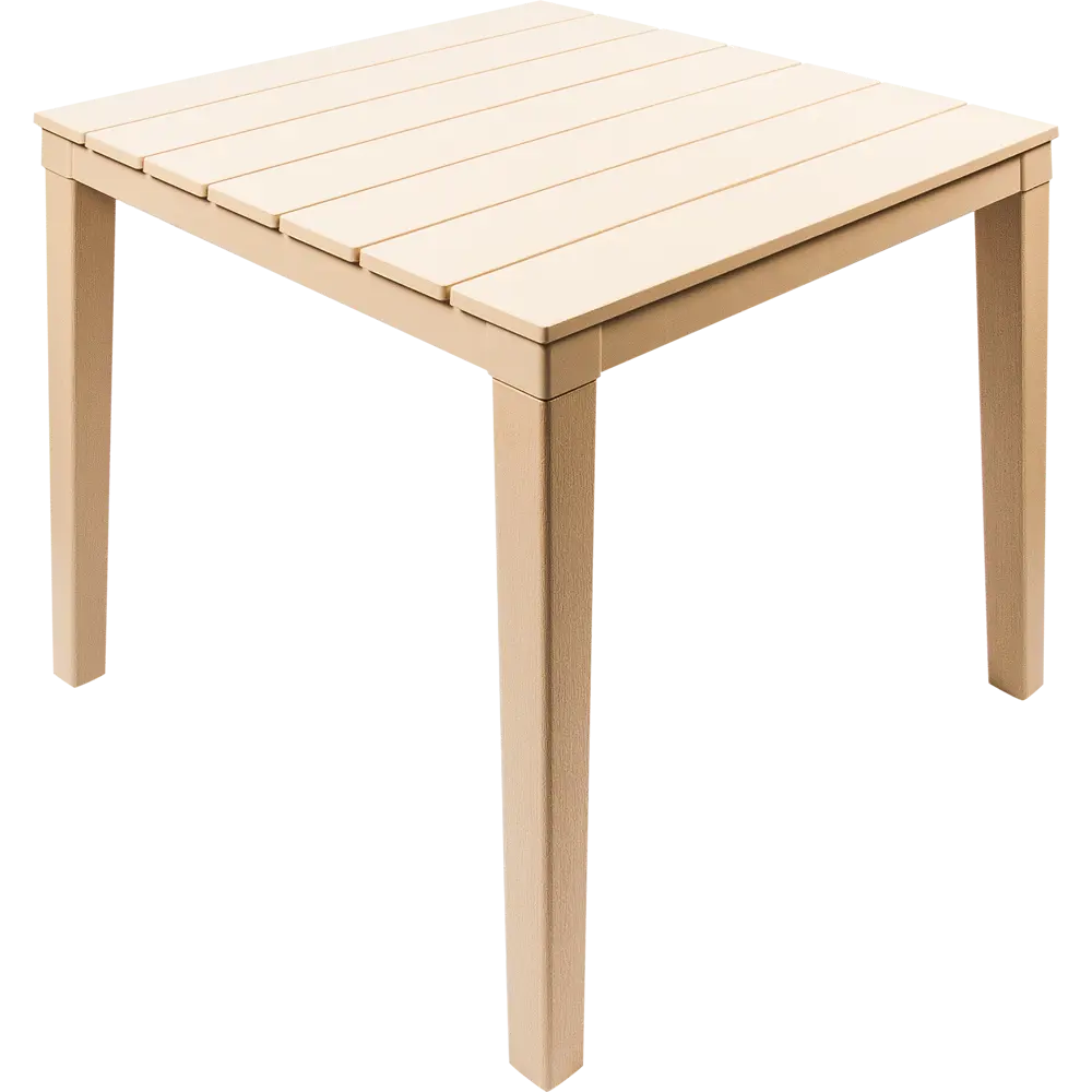 Стол садовый квадратный «Прованс», 83х83х82 см, цвет бежевый ЭЛЛАСТИК-ПЛАСТ STLM-2107735