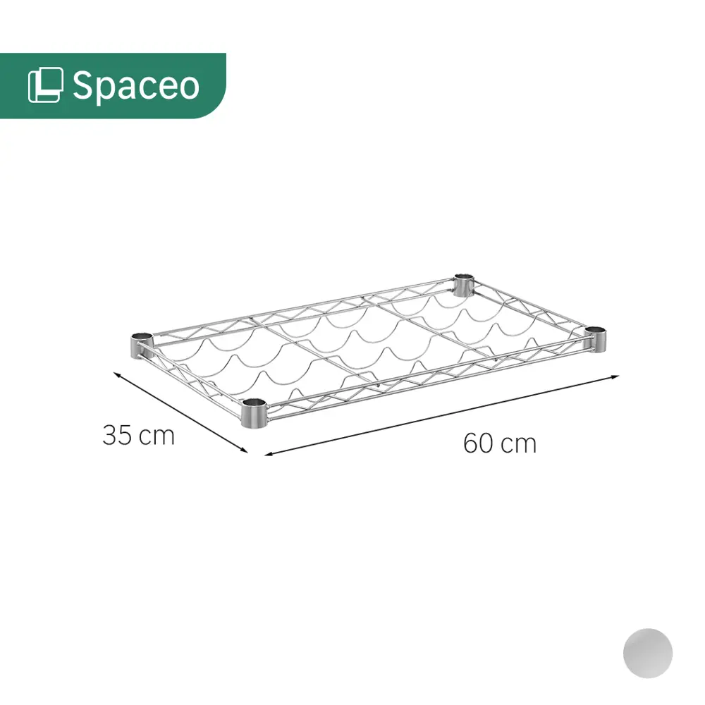 Полка для бутылок KONSENSA 60x35 см цвет хром STLM-2000797 - Вид №1