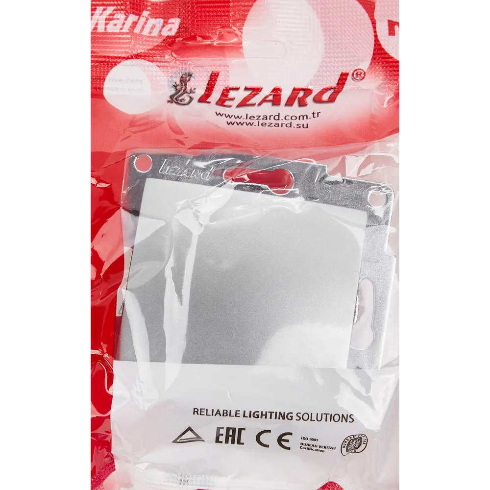 Выключатель Lezard Karina цвет матовый серый STLM-2138718 - Вид №6