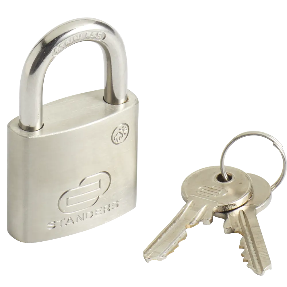 Замок навесной Standers 38x34 мм, нержавеющая сталь STLM-2082326 - Вид №1