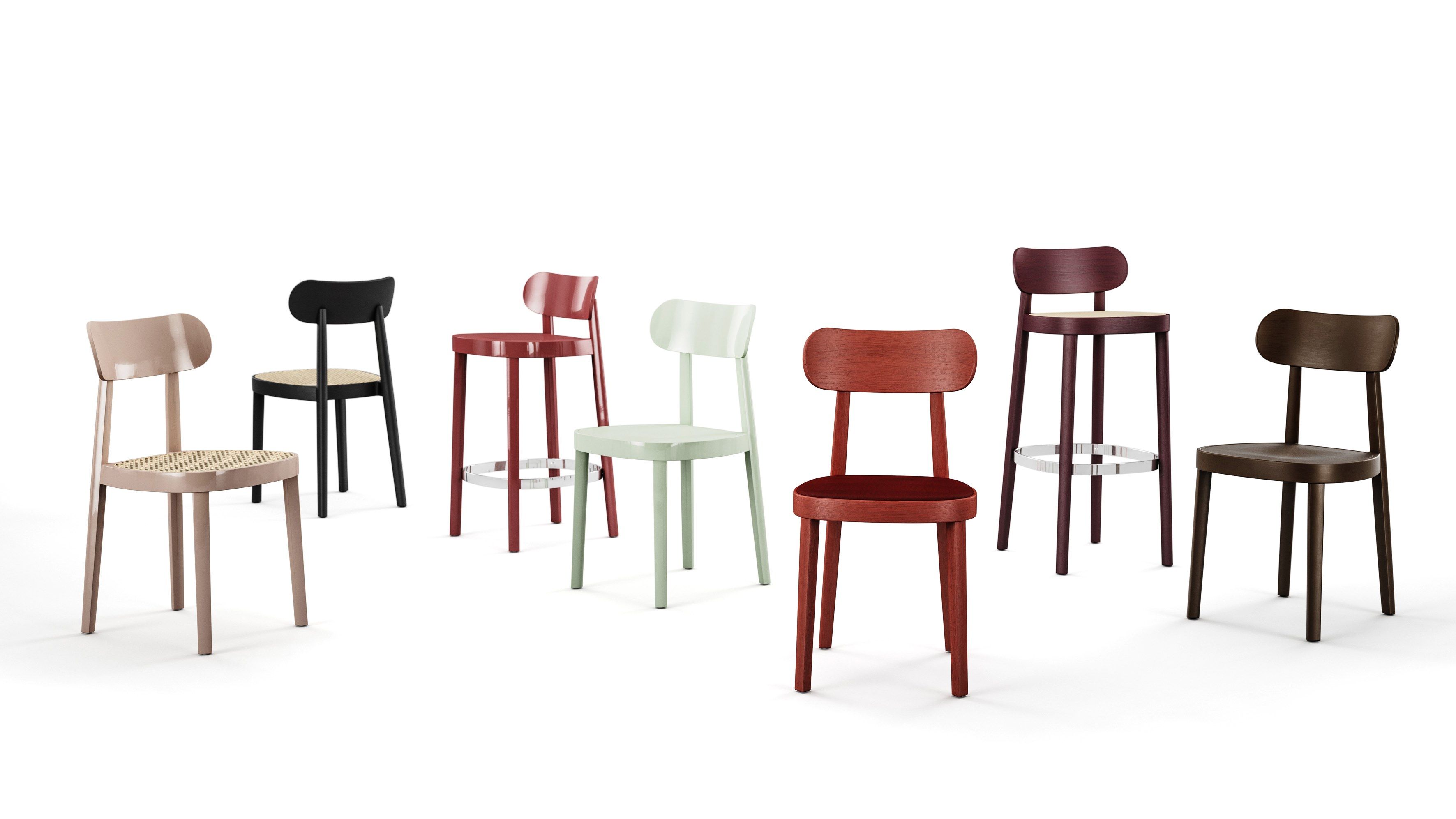 Деревянный барный стул THONET 118 ARCH-00098632 - Вид №9