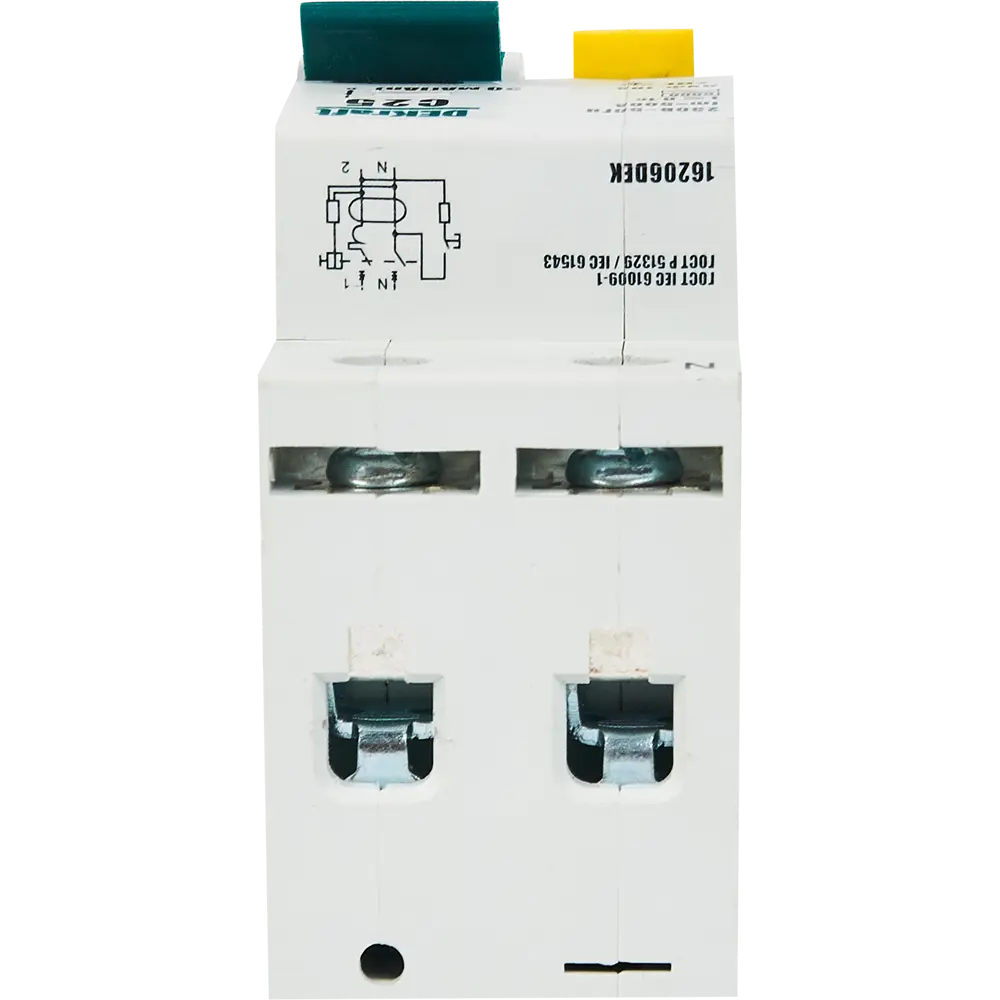 Дифференциальный автомат Dekraft 1P N C25 A 30 мА 6 кА AC 16231DEK STLM-2116604 - Вид №4