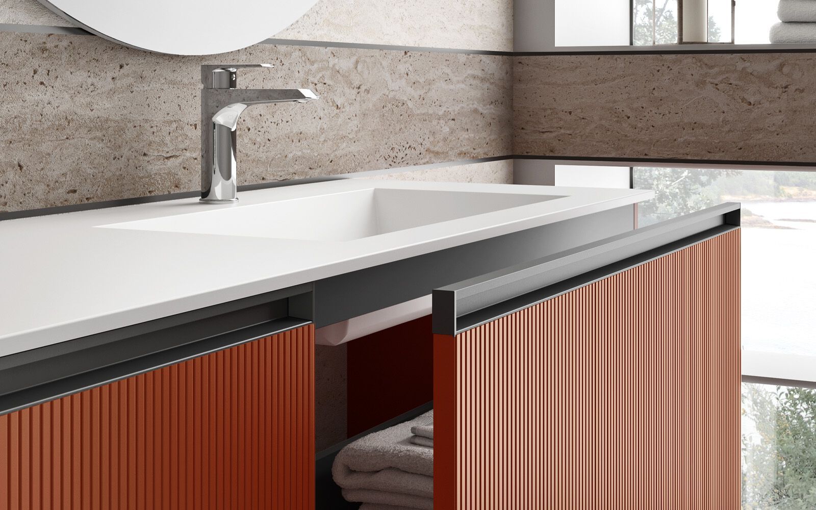 Подвесной умывальник с ящиками Gruppo Geromin Elite ARCH-00034719 - Вид №1