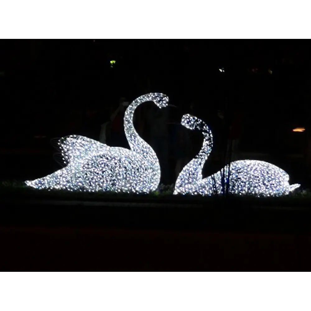 Электрическая светящиеся фигура Лебедь 200 LED 200x70x30 см теплый белый свет 86164089 STLM-2102342 LUMINE AJUR  - Вид №1