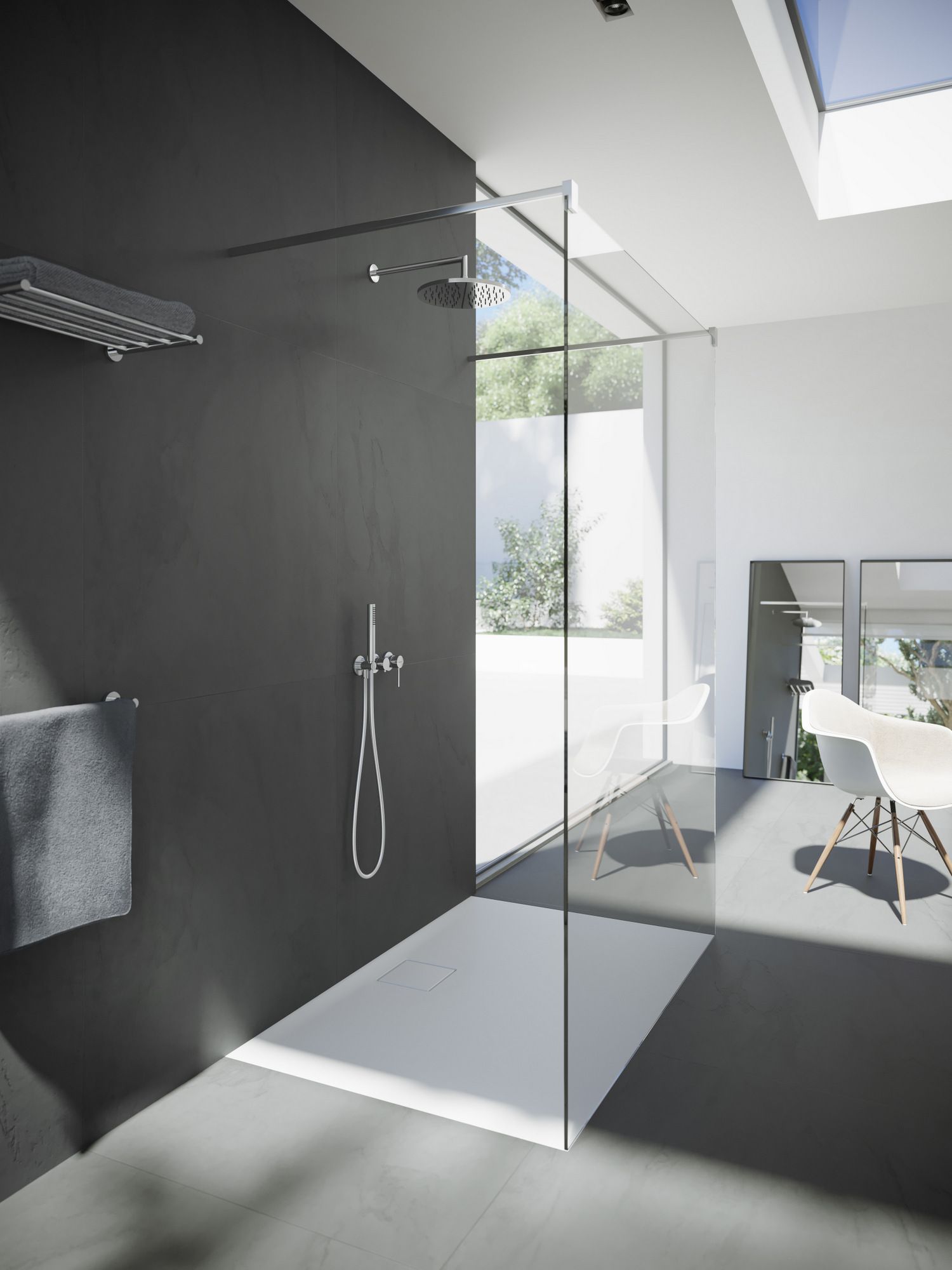 Однорычажный смеситель для душа с 3 отверстиями и ручным душем Nobili Velis ARCH-00073970 - Вид №3