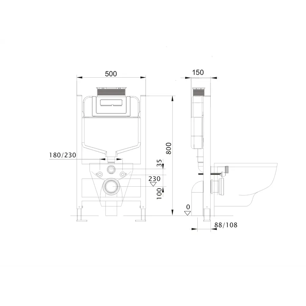 Инсталляция Aquatek INS-0000018 для унитаза STLM-2119725 - Вид №3