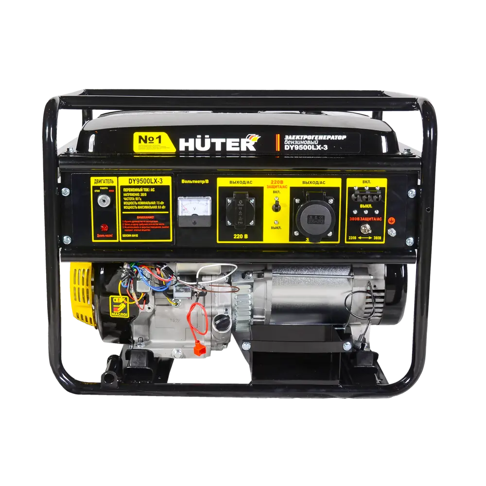 Генератор бензиновый Huter DY9500LX-3, 8 кВт STLM-2195787 - Вид №3