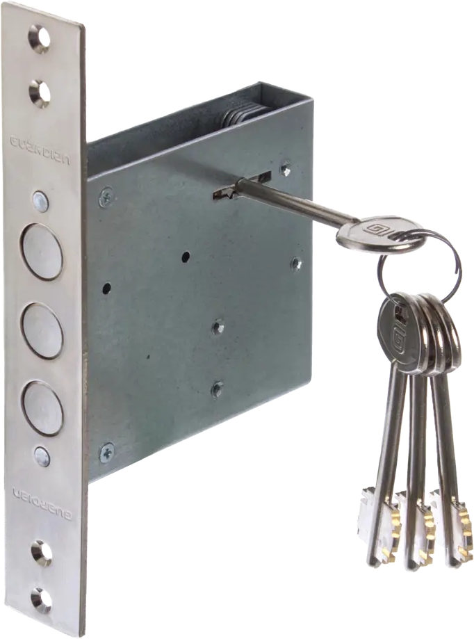 Врезной замок ГАРДИАН-3001 с защитой от взлома и 4 ключами 16112331