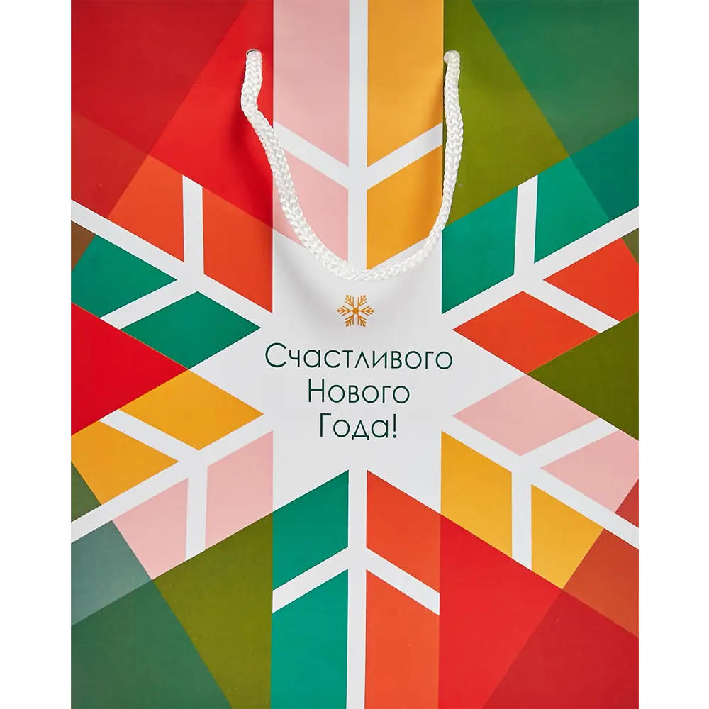 Пакет подарочный «Снежинка» 22.9x17.8 см цвет разноцветный 89336394 STLM-2209169 Santreyd  - Вид №1