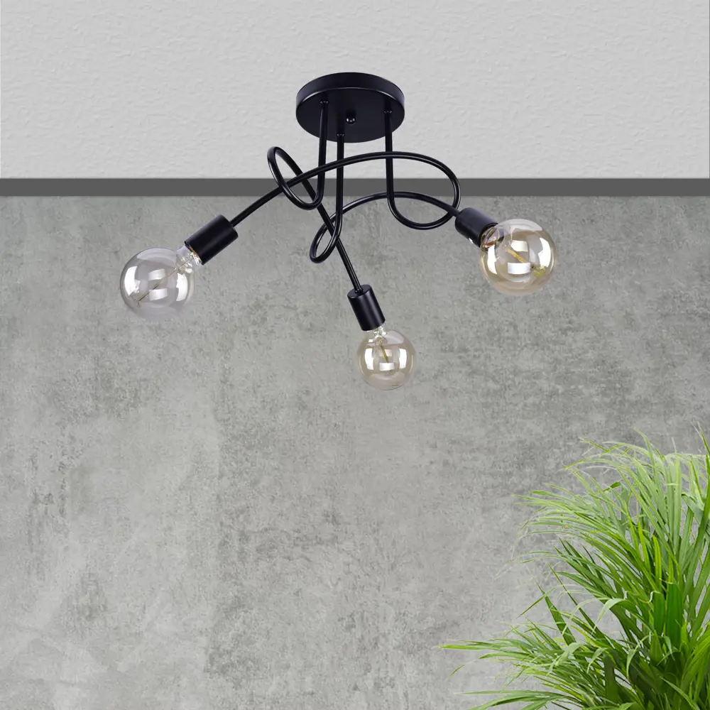 Люстра потолочная КЛЮЧНИК «Гольфстрим» - черный минимализм для просторных помещений 86762997 STLM-0071444 - Вид №12