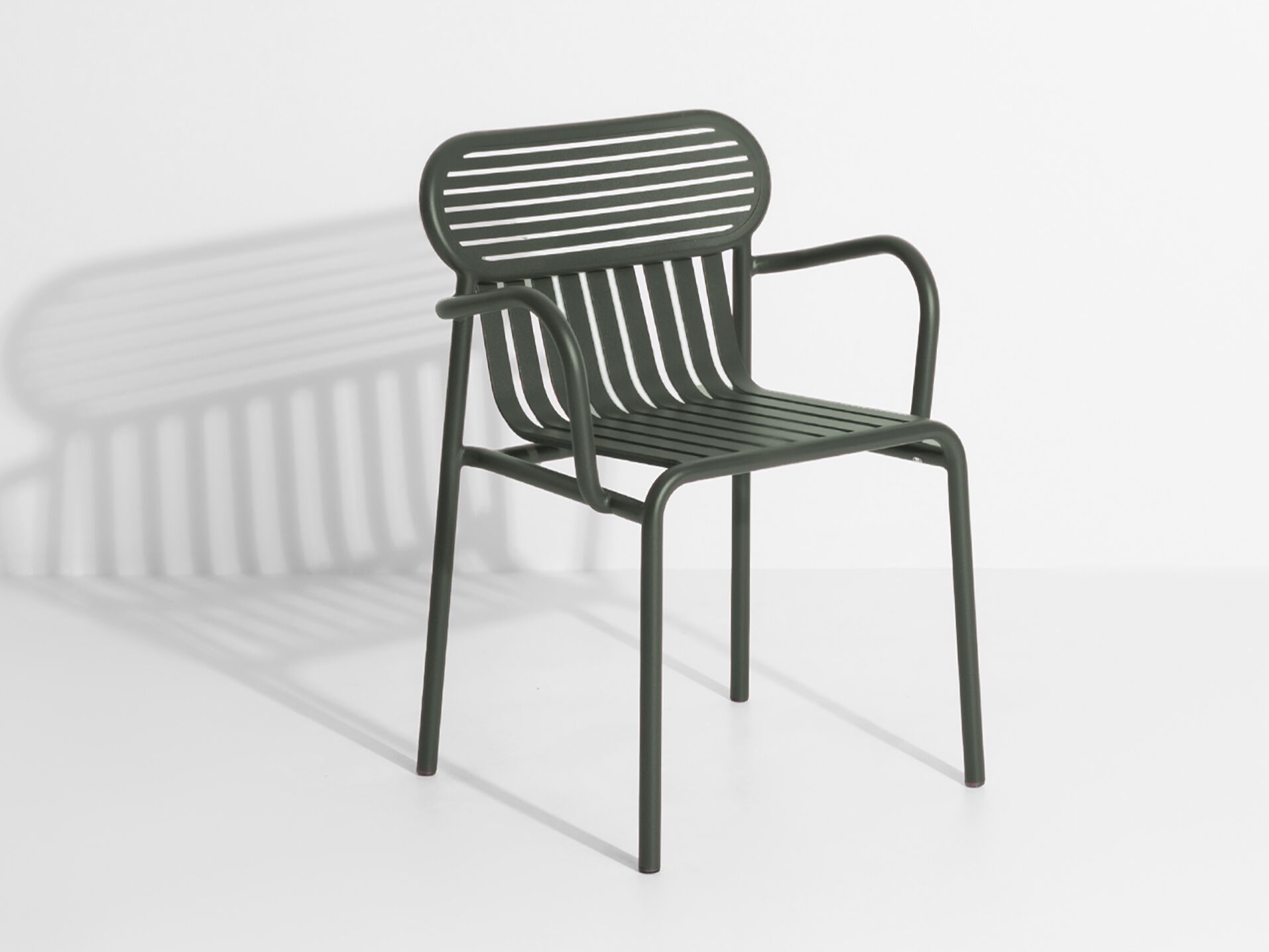 Алюминиевый штабелируемый стул с порошковым покрытием с подлокотниками Petite Friture выходные ARCH-00096326 - Вид №22