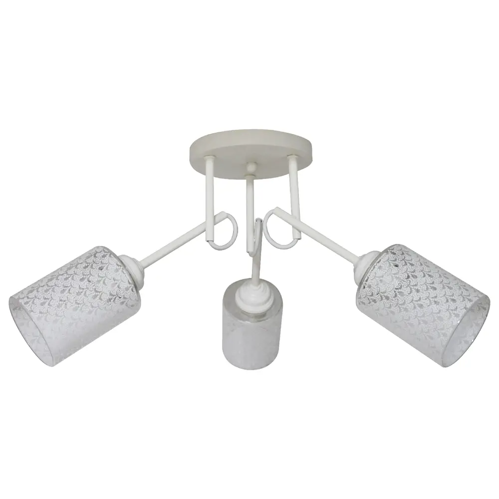 Люстра потолочная «Джаз», 3 лампы, 18 м², цвет белый/белый ЗАВОД ЭЛЕТЕХ STLM-2065951