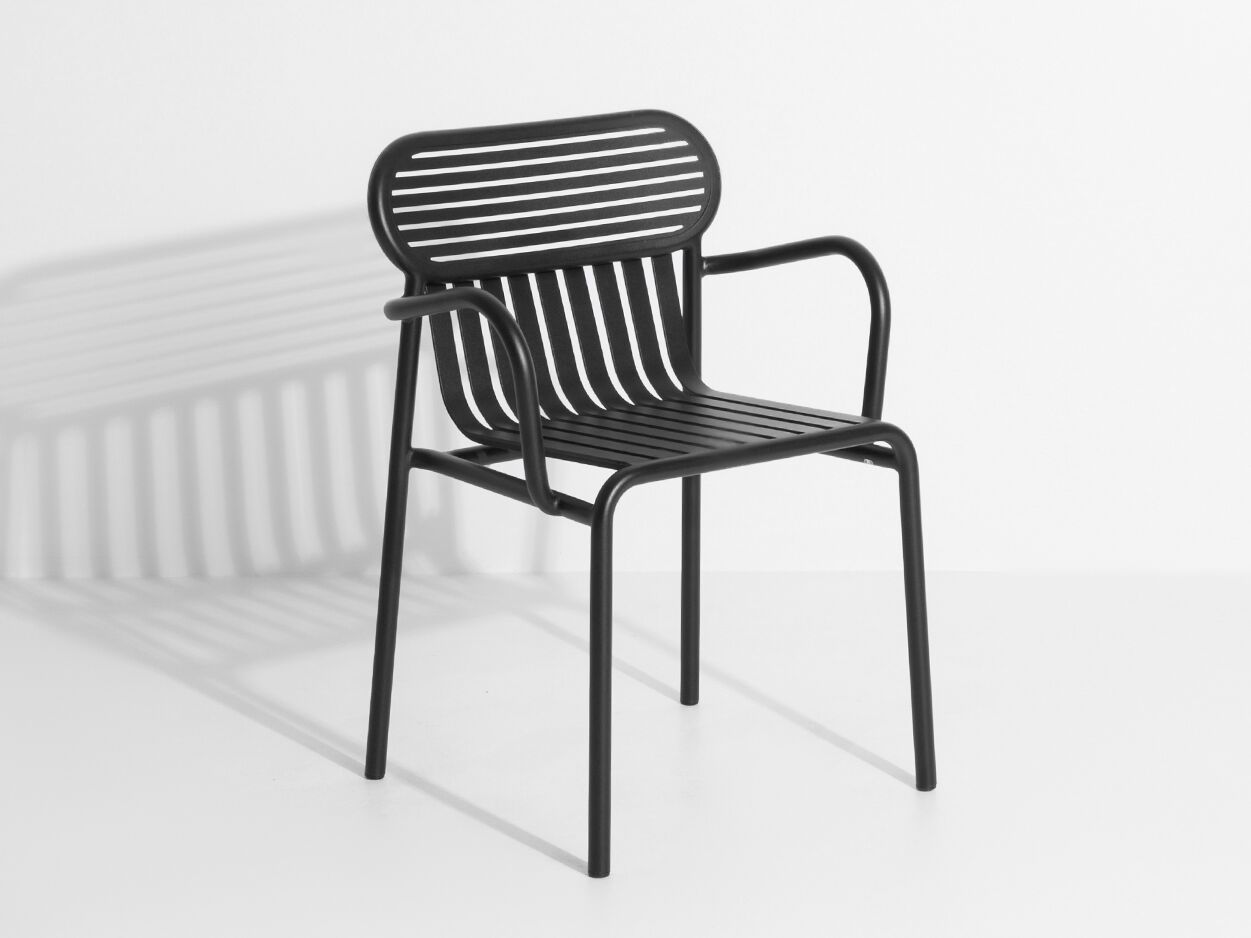 Алюминиевый штабелируемый стул с порошковым покрытием с подлокотниками Petite Friture выходные ARCH-00096326 - Вид №5