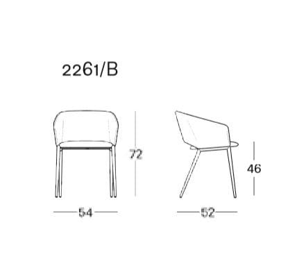 Тканевый стул Zanotta TUSA ARCH-00049465 - Вид №2