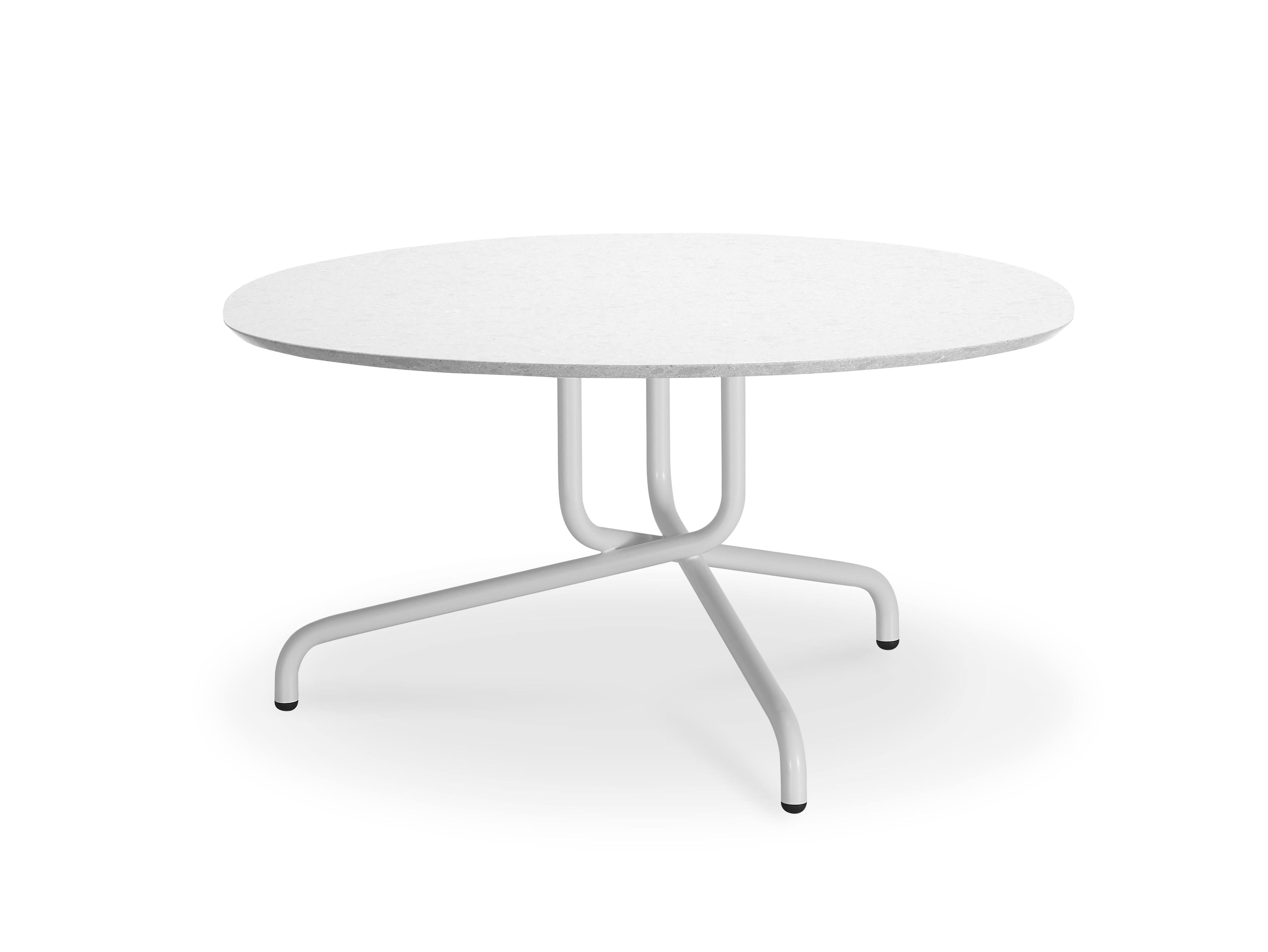 Стальной круглый низкий журнальный столик Sitland ARCH-00000599 - Вид №1