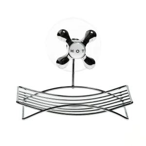 Мыльница прямоугольная Fresh Code "Кран", пластик, цвет хром