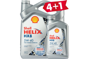 18589837 Масло Helix HX8 Synthetic, 5W-40, 5 л 550046362-41 SHELL
