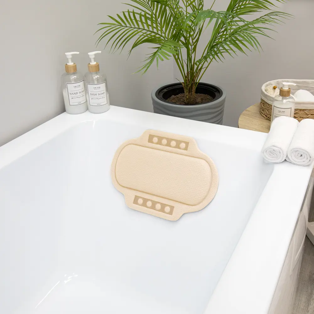 Подушка для ванны V-Line 25x37 см цвет светло-бежевый Без серии STLM-2192652 - Вид №1