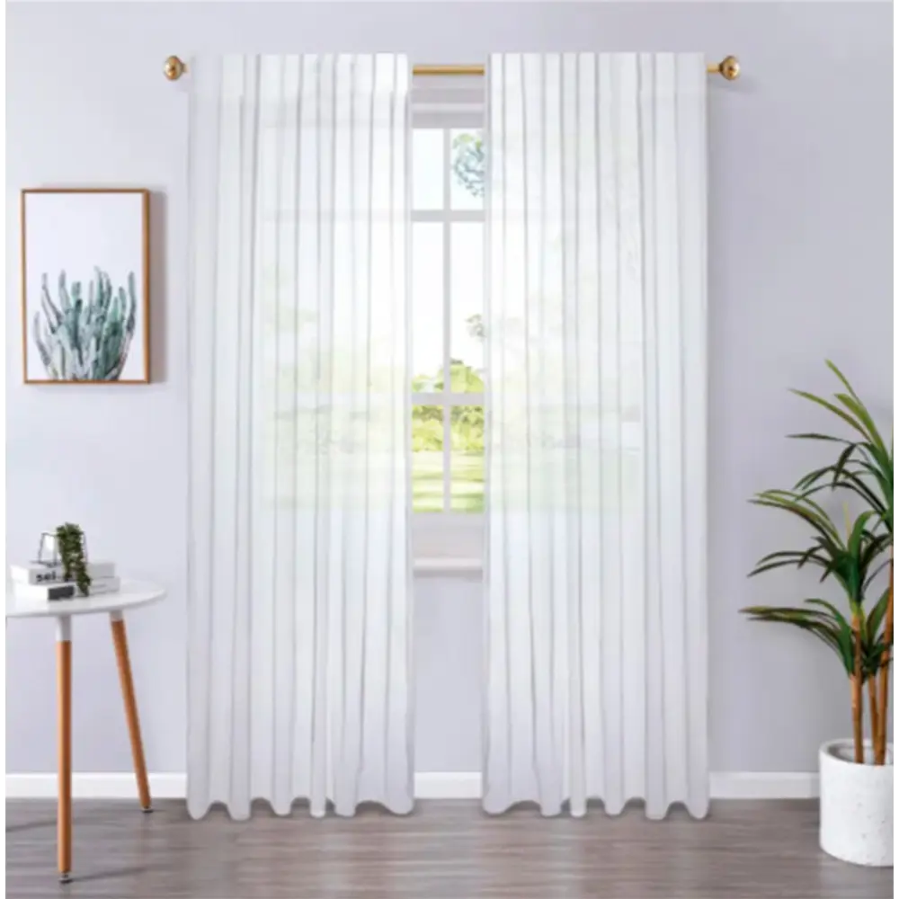 Тюль на ленте Palu 140x270 см цвет белый Santreyd STLM-2102843