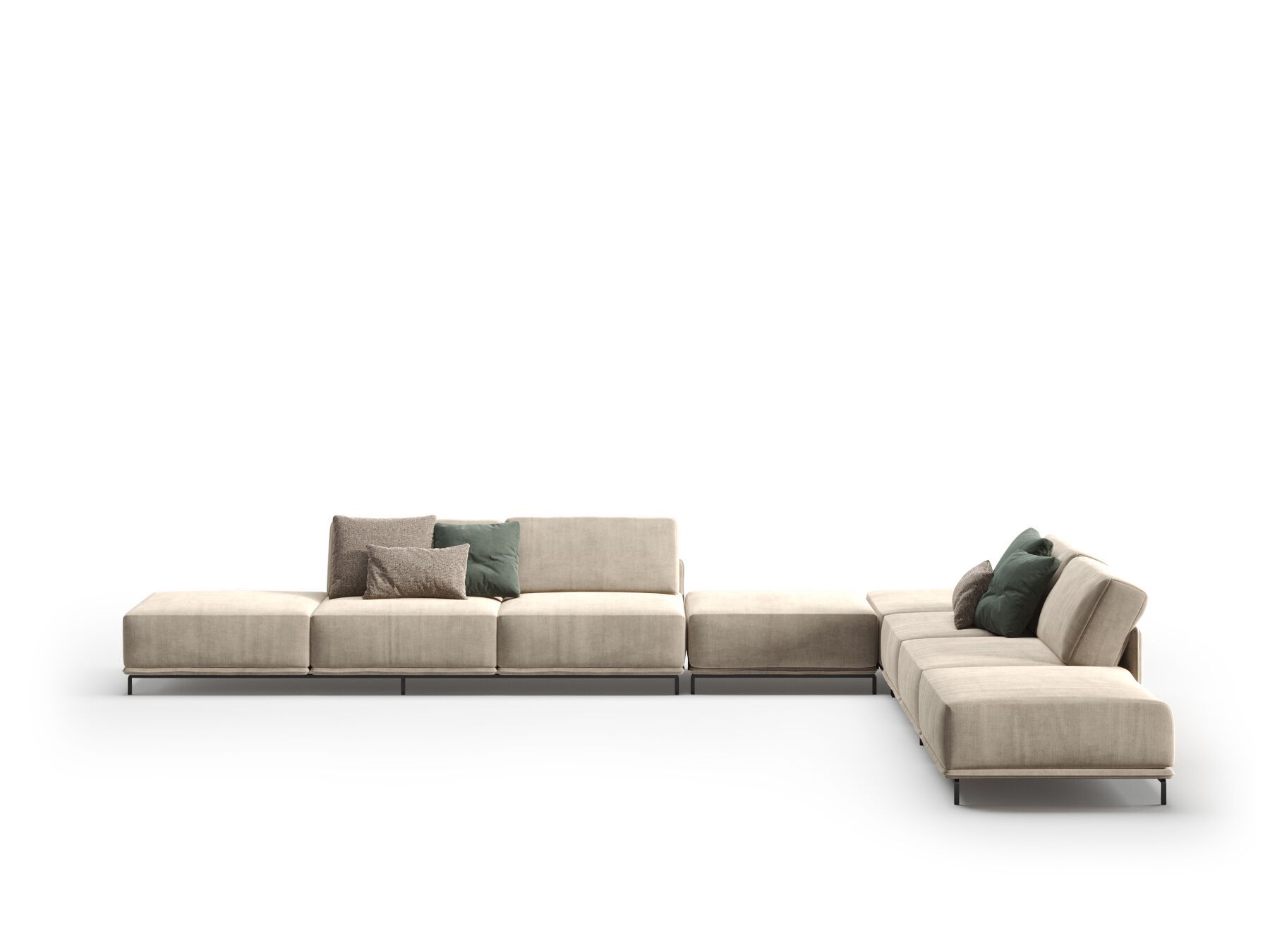 3-местный тканевый диван PRADDY Metro ARCH-00028255 - Вид №2